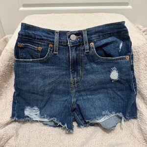 Levi High Rise Shorts Size 24